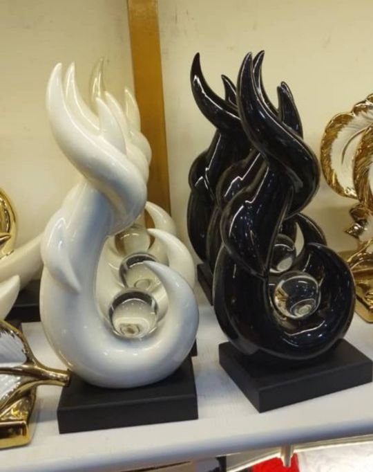 White and Black Decorative Ornament