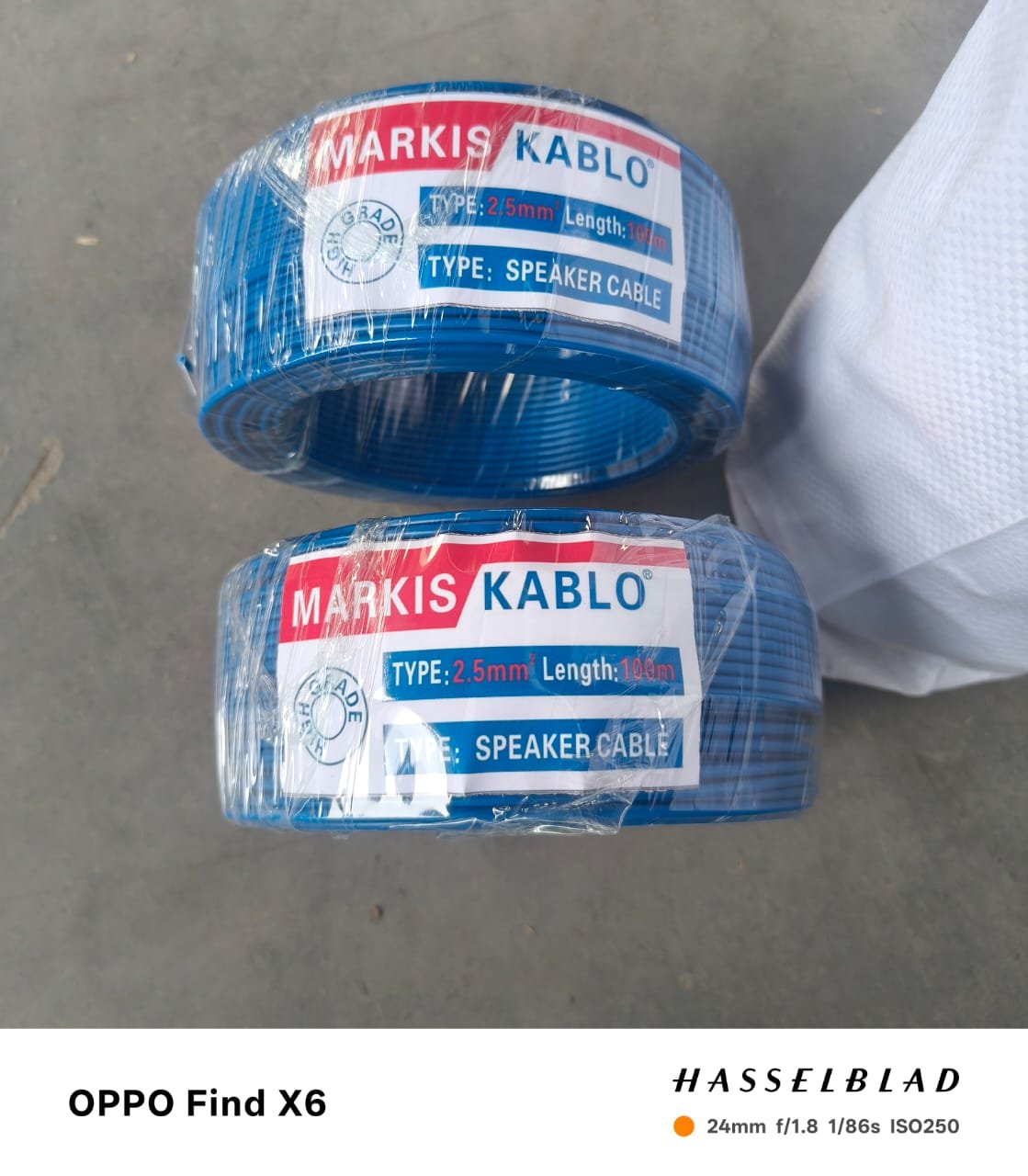 Blue 2.5 Telephone Cable